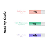 Elitty Pastel Pop Eyeliner Combo (Peach, Lilac Purple, Cyan Green), 4 ml each