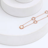 White Bloom Golden Chain Pendant