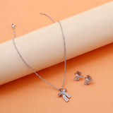 Promise Knot Pendant with Earring Set