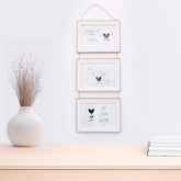 Ivory Multi-Space Hanging Photo Frame