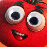 Apple Theme Googli Eyes Lock Notebook