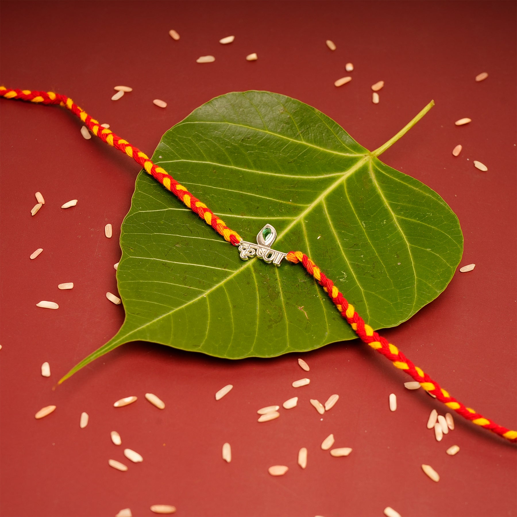 Krishna Premium Silver Rakhi