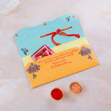 Designer Rakhi mailer with Roli chawal and Envelope Pack of 3