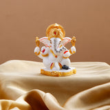 Lord Ganesha Idol with Handcrafted Diya Pack of 4