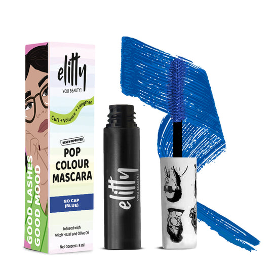 Elitty Blue Pop Colored Lush Lashes Mascara - No Cap - 5 gm