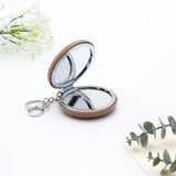 Brown Knitted Compact Mirror
