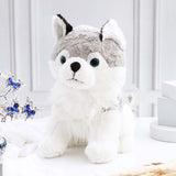 White and Grey Husky Soft Toy