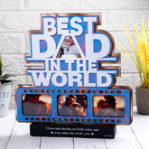 Best Dad Quoted Wooden Photo Frame