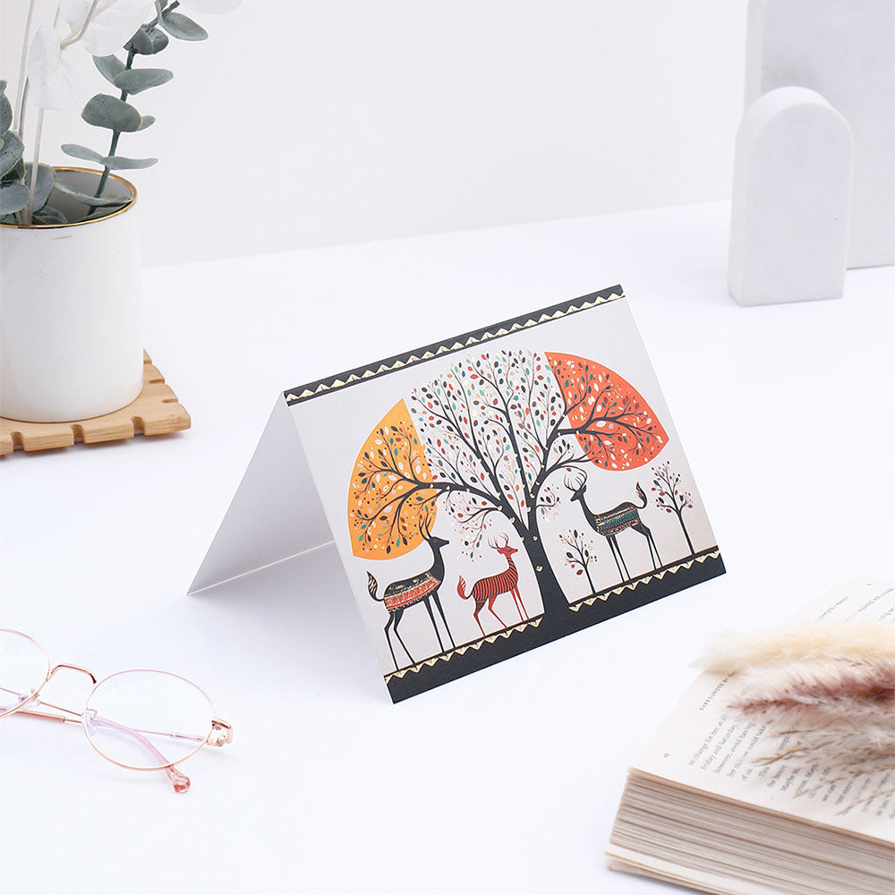 Deers Seasons Greeting Card