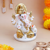 Shee Ganesha Idol with Golden Emblishment