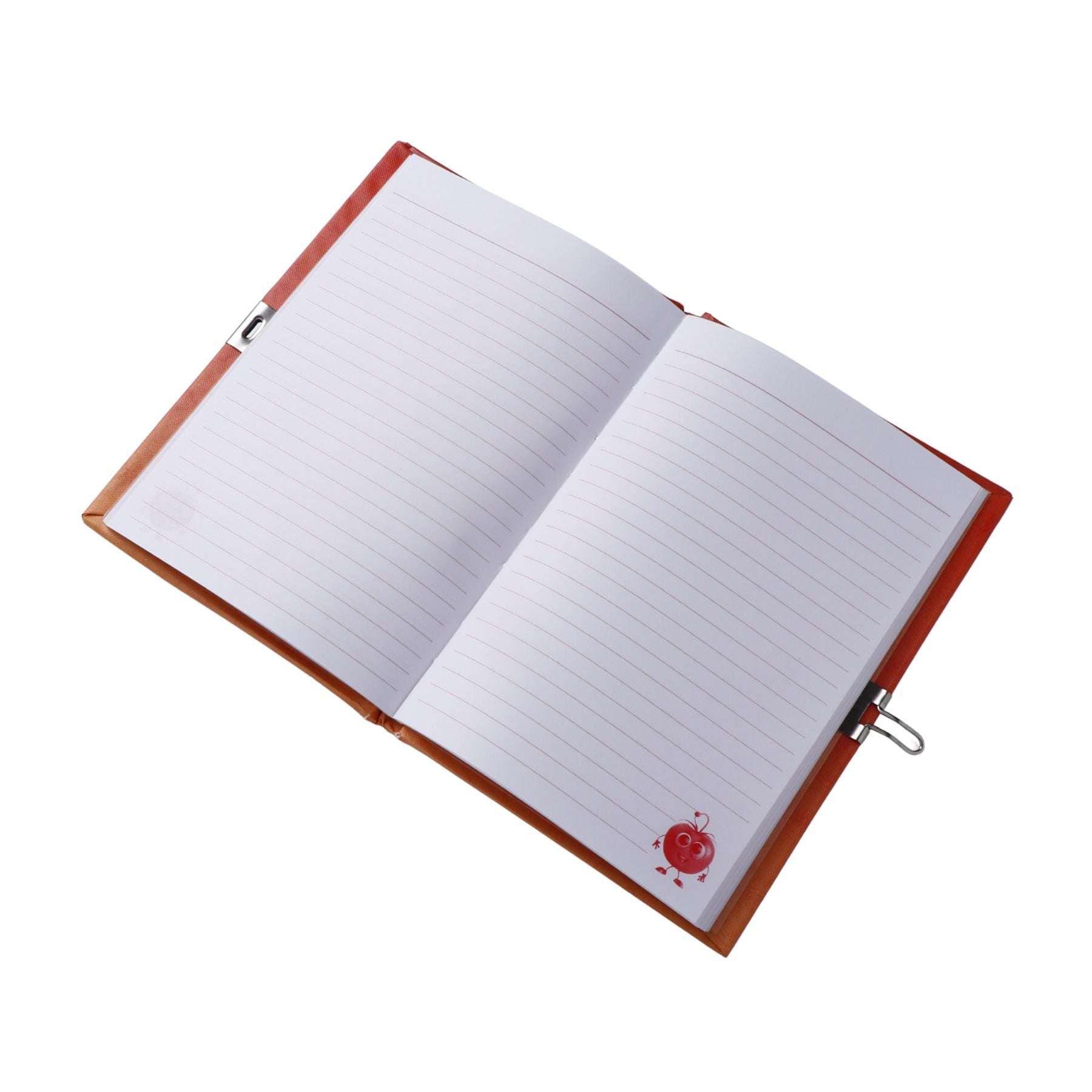 Apple Theme Googli Eyes Lock Notebook