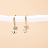 Floral Elegance Pendant Earing Set with Gift Box