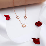 White Bloom Golden Chain Pendant