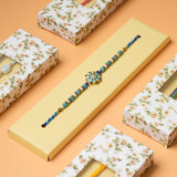 Traditional Blue Floral Rakhi