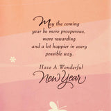 Pack of 6 Success and Joy New Year Greeting Card with Envelope