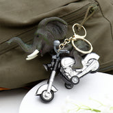 Elephant Bike Ride Keychain