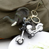 Elephant Bike Ride Keychain