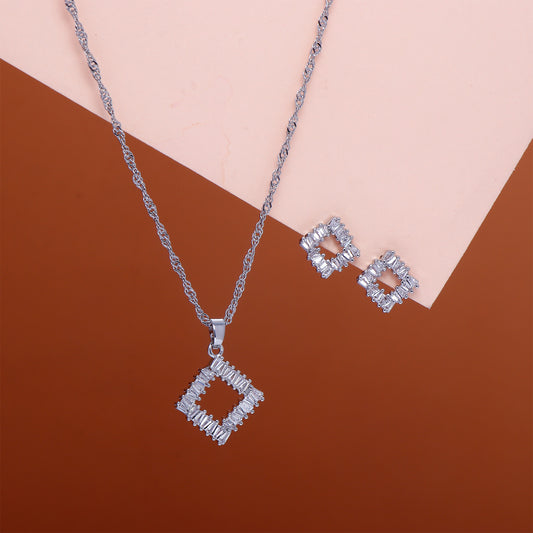 Sparkle Pendant with Earring Set