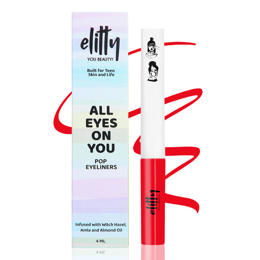 Elitty Tomato Red Matte Pop Coloured Eyeliner -Red Flag (4ml)