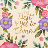 Yellow Floral Pattern Notebook