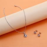 Enchanted Heart Pendant with Earring Set