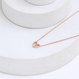 Forever Heart Golden Chain Pendant