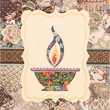 Pack Of 50 Sparkling Diwali Seasons Greeting Card