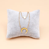 Crescent Golden Chain Pendant