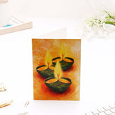 Cheerful Diwali Seasons Greeting Card Pack Of 10