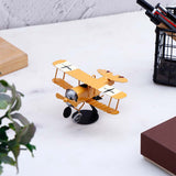 Vintage Biplane Table Top Calendar - Yellow