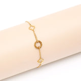 Golden Clover Accent Bracelet