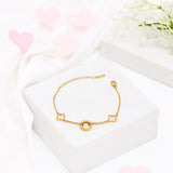 Golden Clover Accent Bracelet