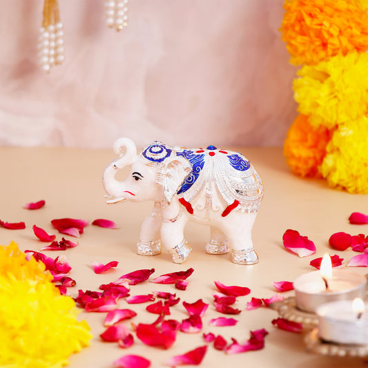 Majestic Vastu Silver Divine Elephant - Small