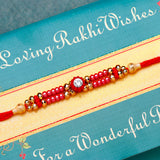 Aesthetic Rakhi mailer with Roli chawal and Envelope Pack of 3