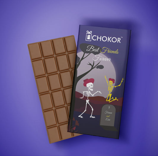 CHOKOR Best Friends Forever - Coffee Flavoured Almond Chocolate Bar