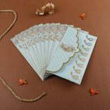 Archies Aesthetic Teal Shagun Envelopes for Occasions Pack of 10