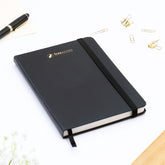 Blue Hardbound Corporate Diary with Pen