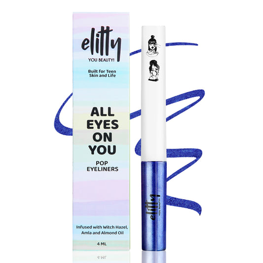 Elitty Blue Metallic Pop Coloured Eyeliner - Heaven's Calling (4ml)