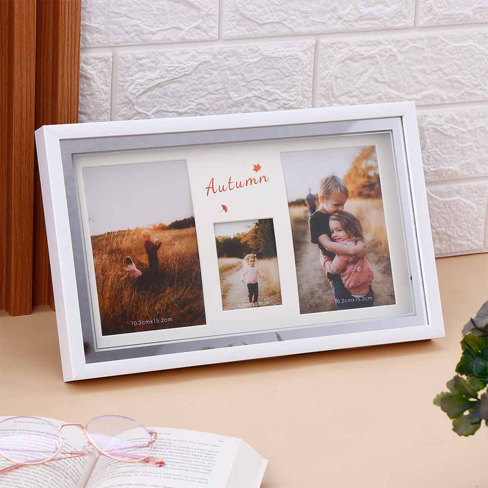 Autums Embrace Triple Space LED Photo Frame