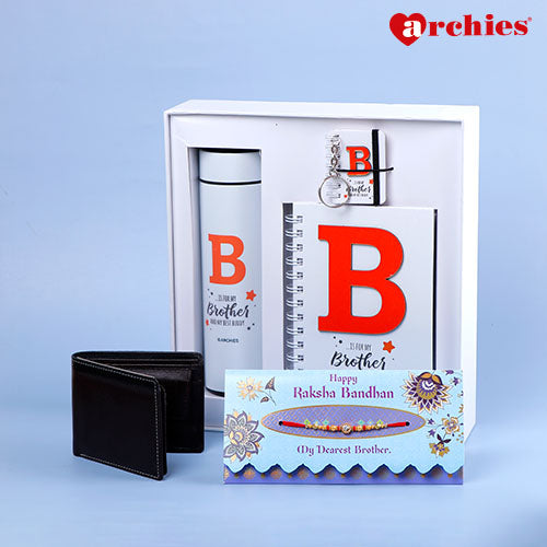 Wonderful Brother Gift Set with Rakhi Mailer