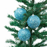 Glittery Christmas Blue Balls