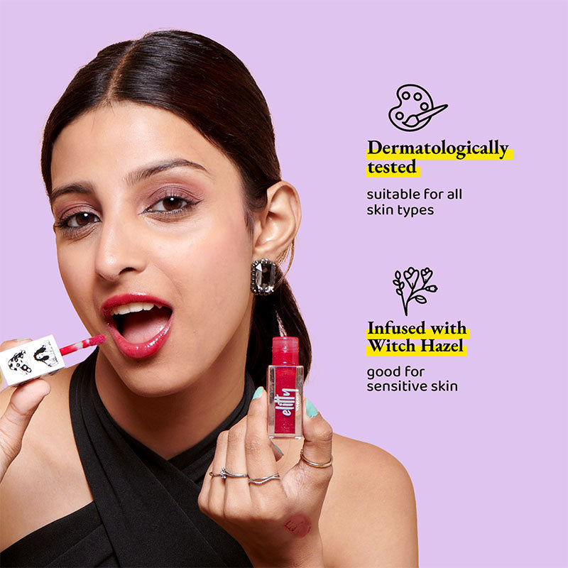 Elitty Jelly Lips- Mauve Lip Gloss for High Shine, Glossy Finish - Pretty Savage (4ml)