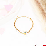 Classic Heart Charm Golden Bracelet