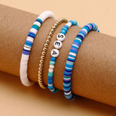 Sea Blue Multi Layer Bracelet Set
