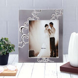 Silver Plated Hearts Engraved Big Photo Frame