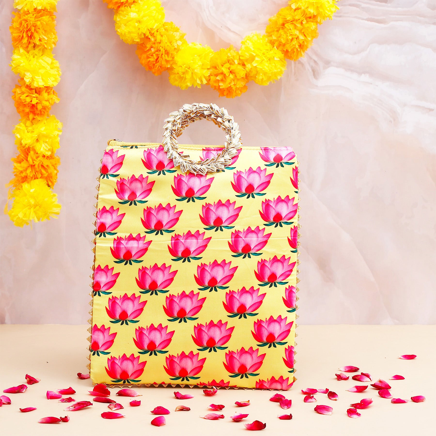 Shree Ganesha Idol with Yellow Bag and Modak 250 GM