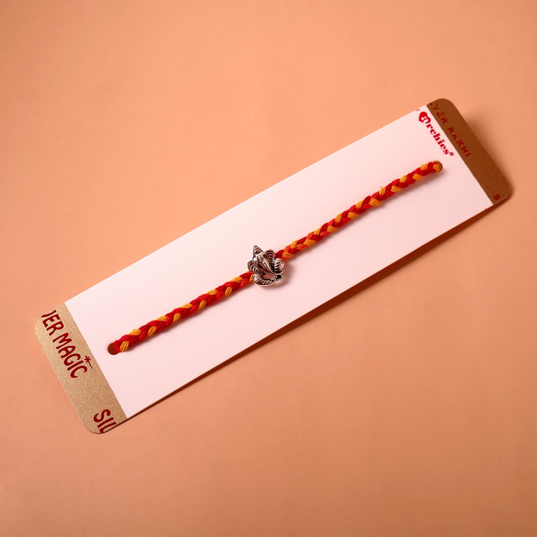 Ganesha Premium Silver Rakhi