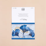 Pack Of 10 Blue Floral Seasons Greeting Card