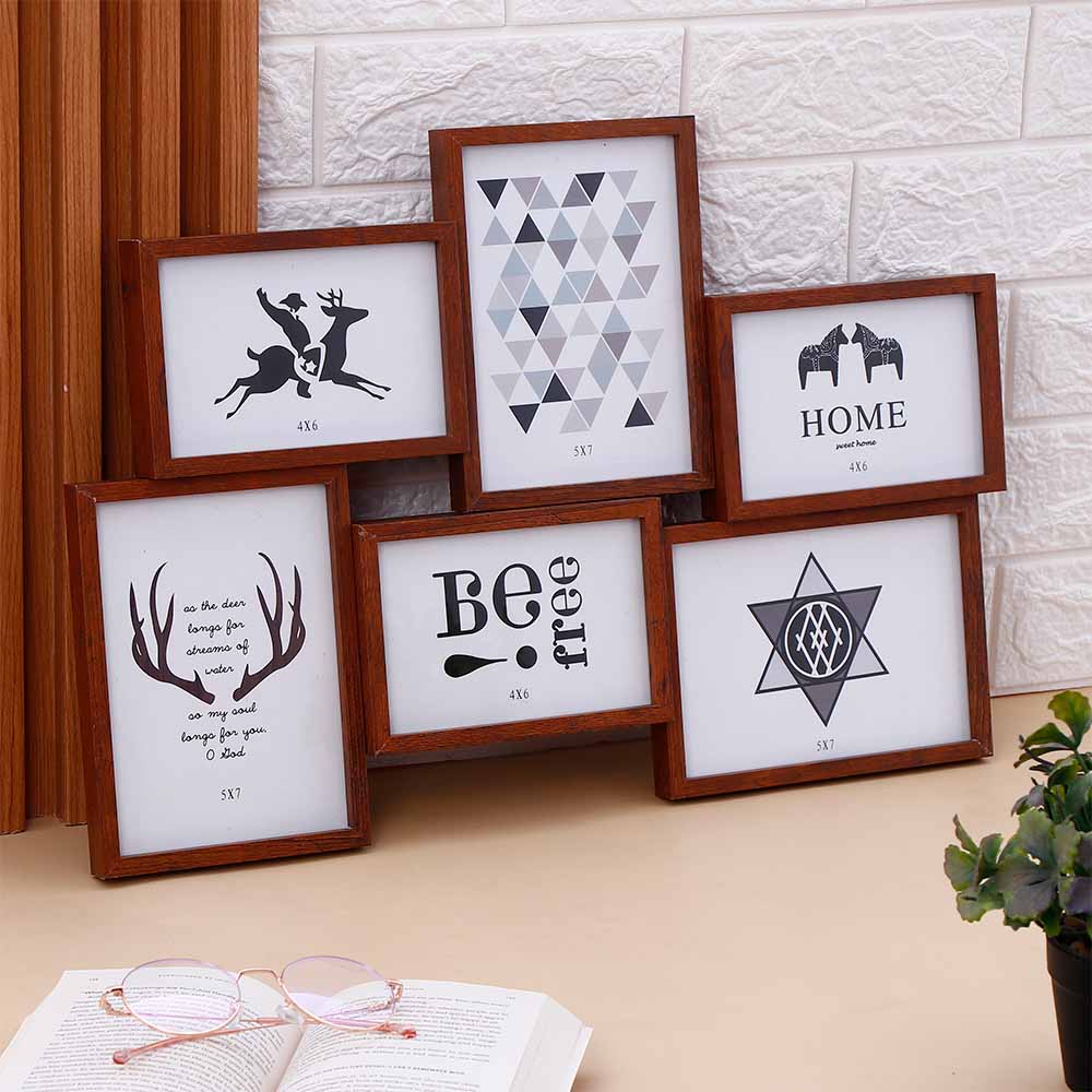 Classic Wooden Multi-Space Photo Frame