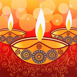 Pack Of 50 Happy Deepawali Seasons Greeting Card
